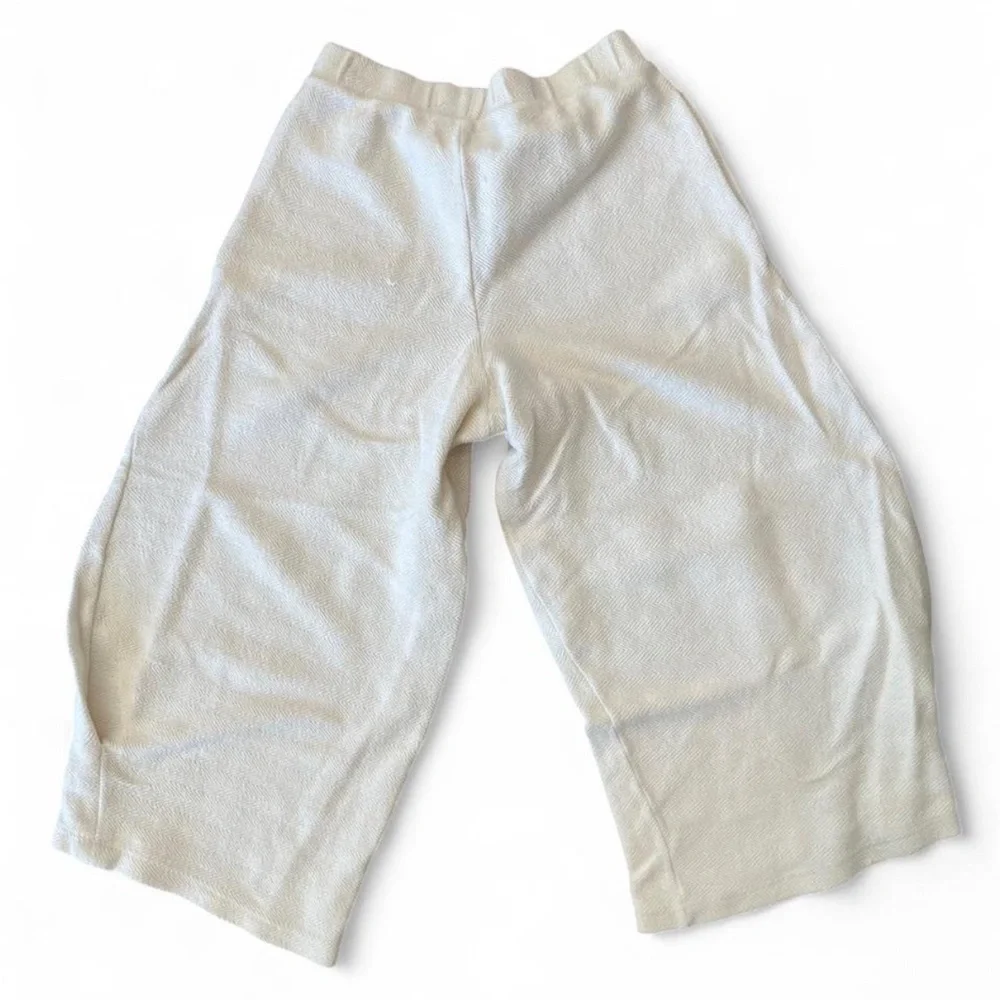 Free People Beach Cream Textured Sweatpants - Picture 2 of 4